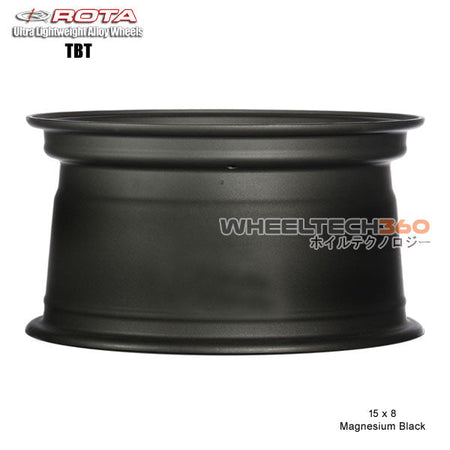 ROTA Wheel TBT (15x8, 4x100+0mm, 67.1mm Hub) Magnesium Black