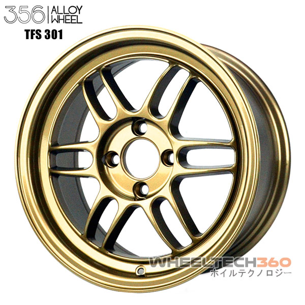 356 Racing Wheels TFS-301 (15x7, 4x100+35mm, 67.1mm Hub) 4 Wheels Bundle