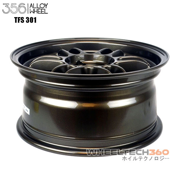 356 Racing Wheels TFS-301 (15x7, 4x100+35mm, 67.1mm Hub) 4 Wheels Bundle