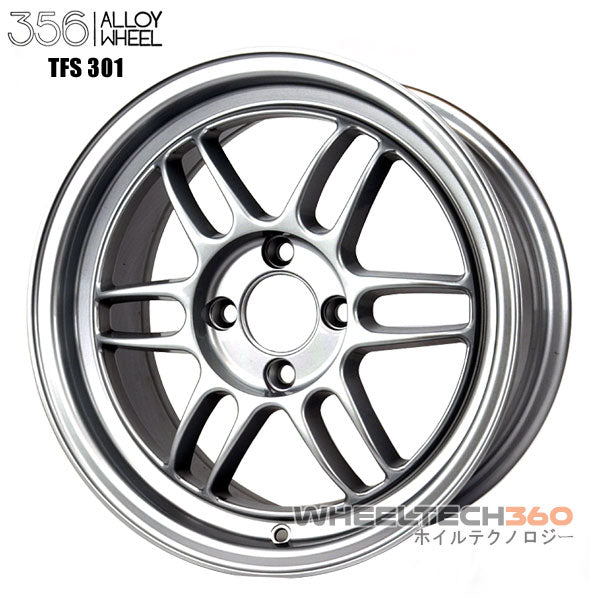 356 Racing Wheels TFS-301 (15x7, 4x100+35mm, 67.1mm Hub) 4 Wheels Bundle