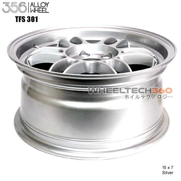 356 Racing Wheels TFS-301 (15x7, 5x100+35mm, 57.1mm Hub) 4 Wheels Bundle