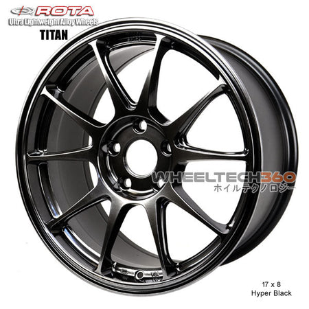 ROTA Wheel Titan (17x8, 5x108+40mm, 73mm Hub)