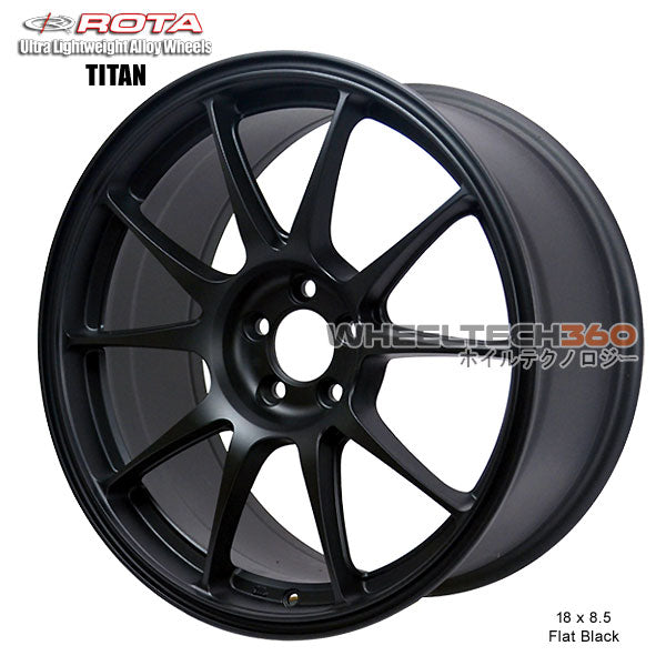 ROTA Wheel Titan (18x8.5, 5x114.3+44mm, 73mm Hub)