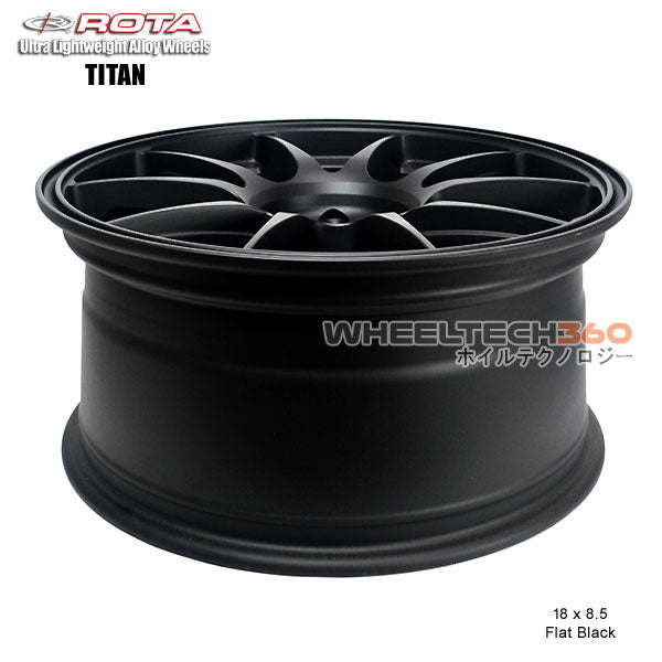 ROTA Wheel Titan (18x8.5, 5x114.3+44mm, 73mm Hub)