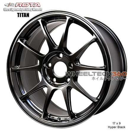 ROTA Wheel Titan (17x9, 5x114.3+35mm, 73mm Hub)