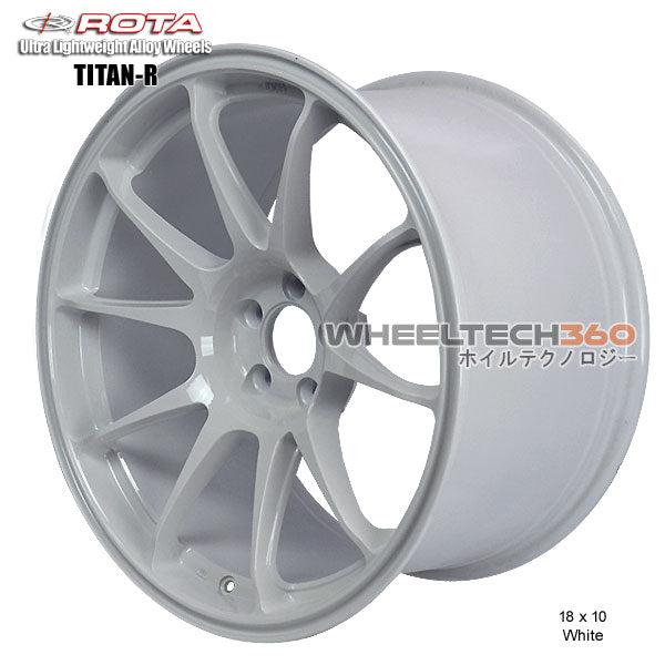 ROTA Wheel Titan (18x10, 5x100+30mm, 73mm Hub) White