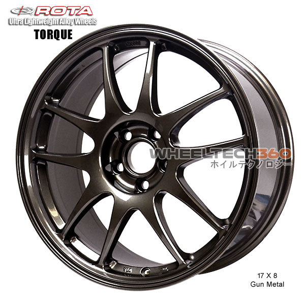 ROTA Wheel Torque (17x8, 5x114.3+48mm, 73mm Hub)