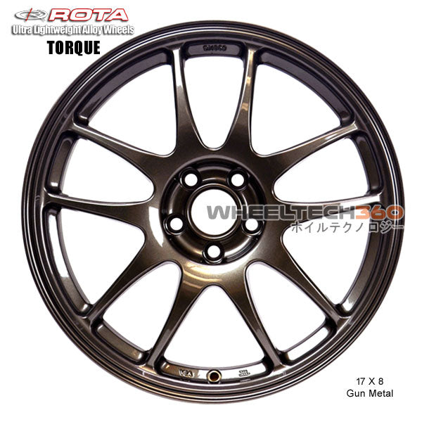 ROTA Wheel Torque (17x8, 5x100+48mm, 56.1mm Hub)