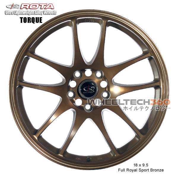 ROTA Wheel Torque (18x9.5, 5x114.3+28mm, 73mm Hub)