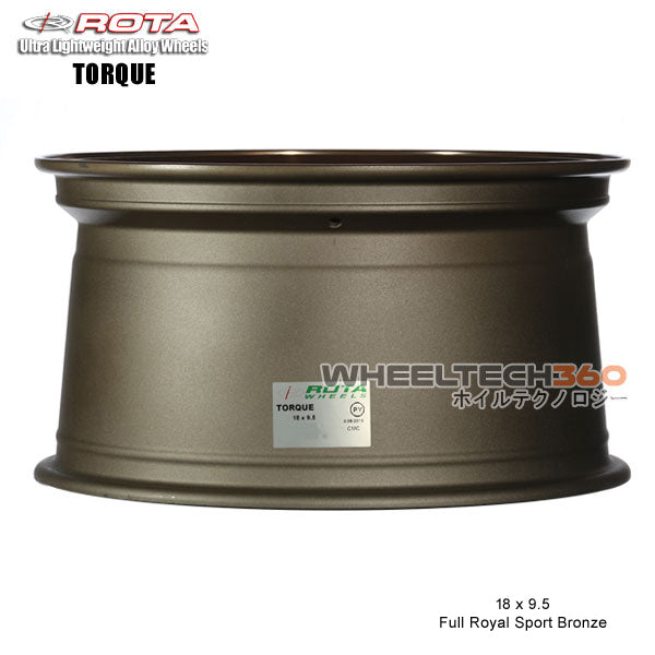 ROTA Wheel Torque (18x9.5, 5x100+35mm, 73mm Hub) Full Royal Sport Bronze