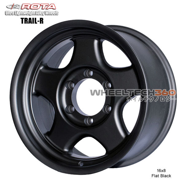 ROTA Wheel Trail-R (16x8, 6x139.7+10mm, 110mm Hub) No Center Cap