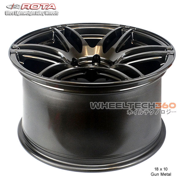 ROTA Wheel TS-6R (18x10, 5x114.3+45mm, 73mm Hub)  Gun Metal