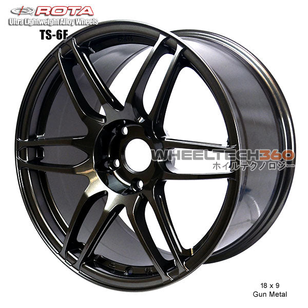ROTA Wheel TS-6F (18x9, 5x114.3+40mm, 73mm Hub)