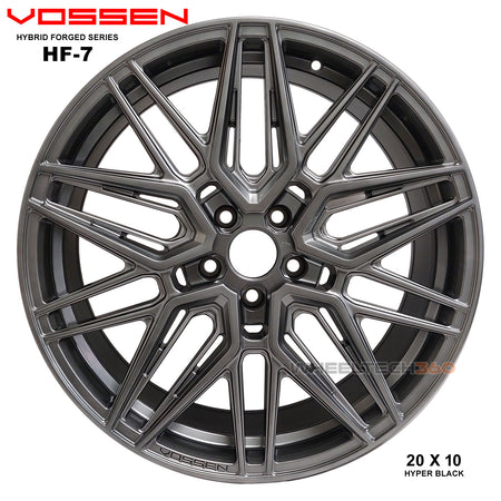 Vossen Wheels Hybrid Forged Series HF-7 (20x10, 5x114.3+40mmm 64.1mm) Hyper Black