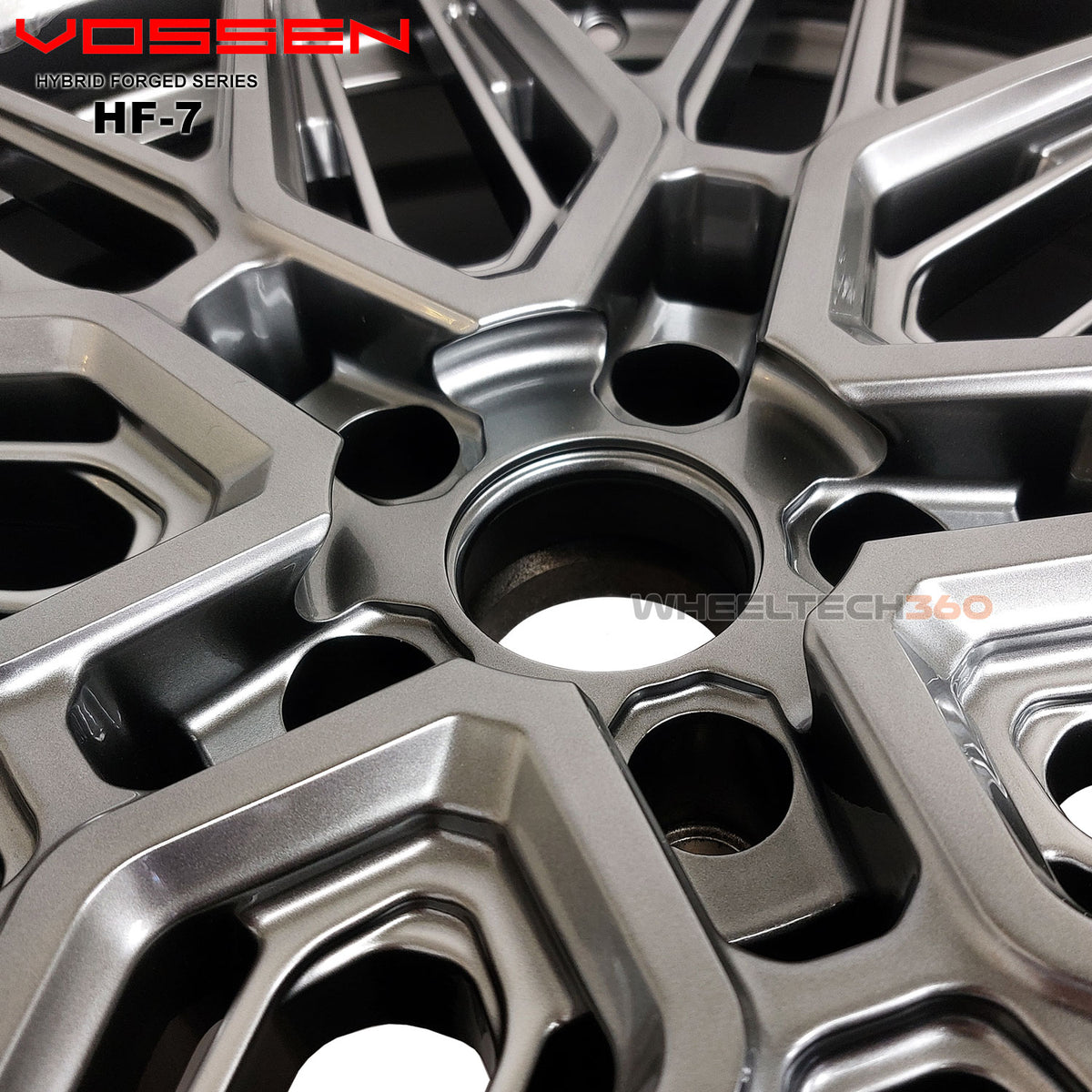 Vossen Wheels Hybrid Forged Series HF-7 (20x9, 5x114.3+32mmm 64.1mm) Hyper Black
