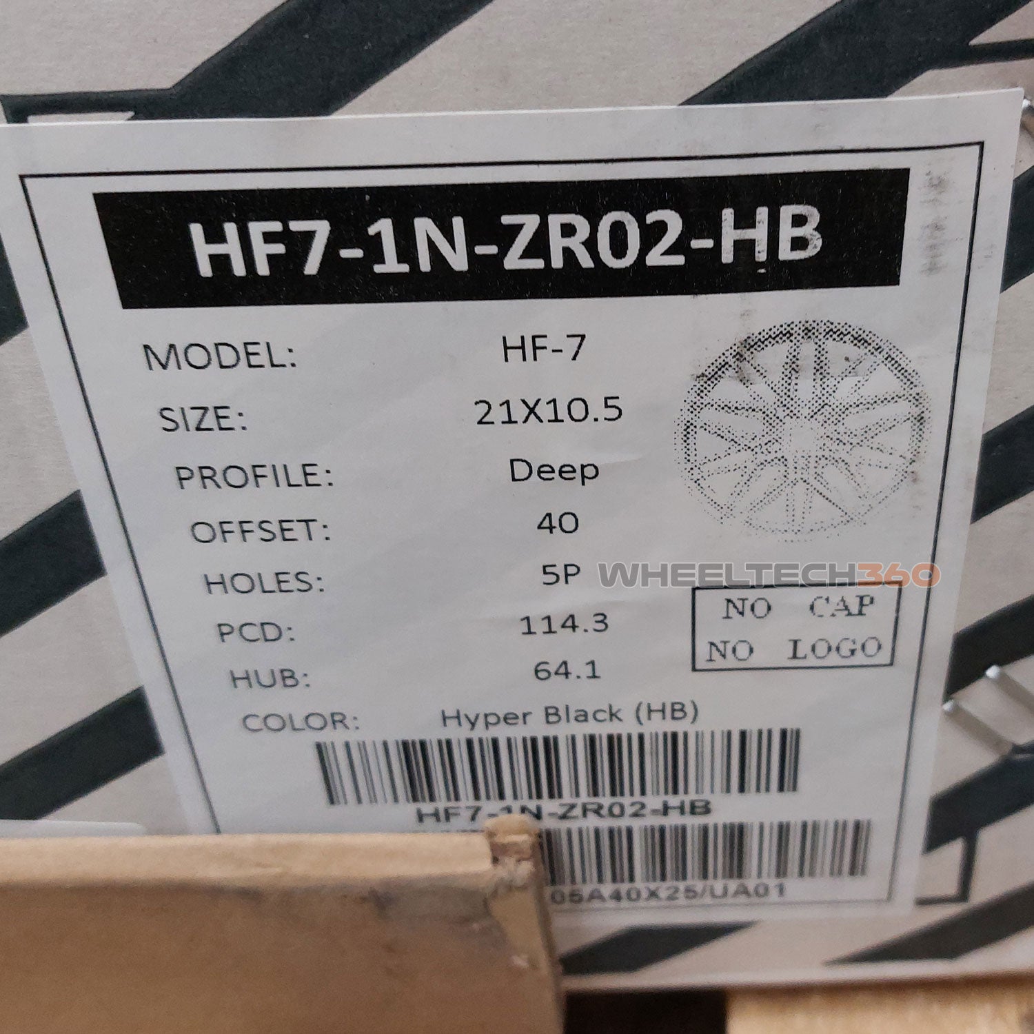 Vossen Wheels Hybrid Forged Series HF-7 (21x10.5, 5x114.3+40mmm 64.1mm) Hyper Black